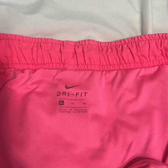 Nike Women's Bright Pink Athletic Shorts - Picture 3 of 3